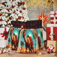thumbnail image 6 of Pofeuu Cool Camel Oasis Vibes Print Burlap Bags with Drawstrings Drawstring Gift Bags Pouch Bag for Thankgiving Birthday Party Gift Wrapping Treats and Party Favors-Black, 6 of 8