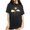 Black, variant on Black Women's Simple Boho Lady Golden Sun Moon Cloud Celestial Graphic Short Sleeve T-Shirt Tops