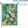 thumbnail image 2 of Double Sided Premium Garden Flag, Camellia Rose Flower Decorative Garden Flags - Weather Resistant & Double Stitched - 18 x 12.5 Inch, 2 of 6