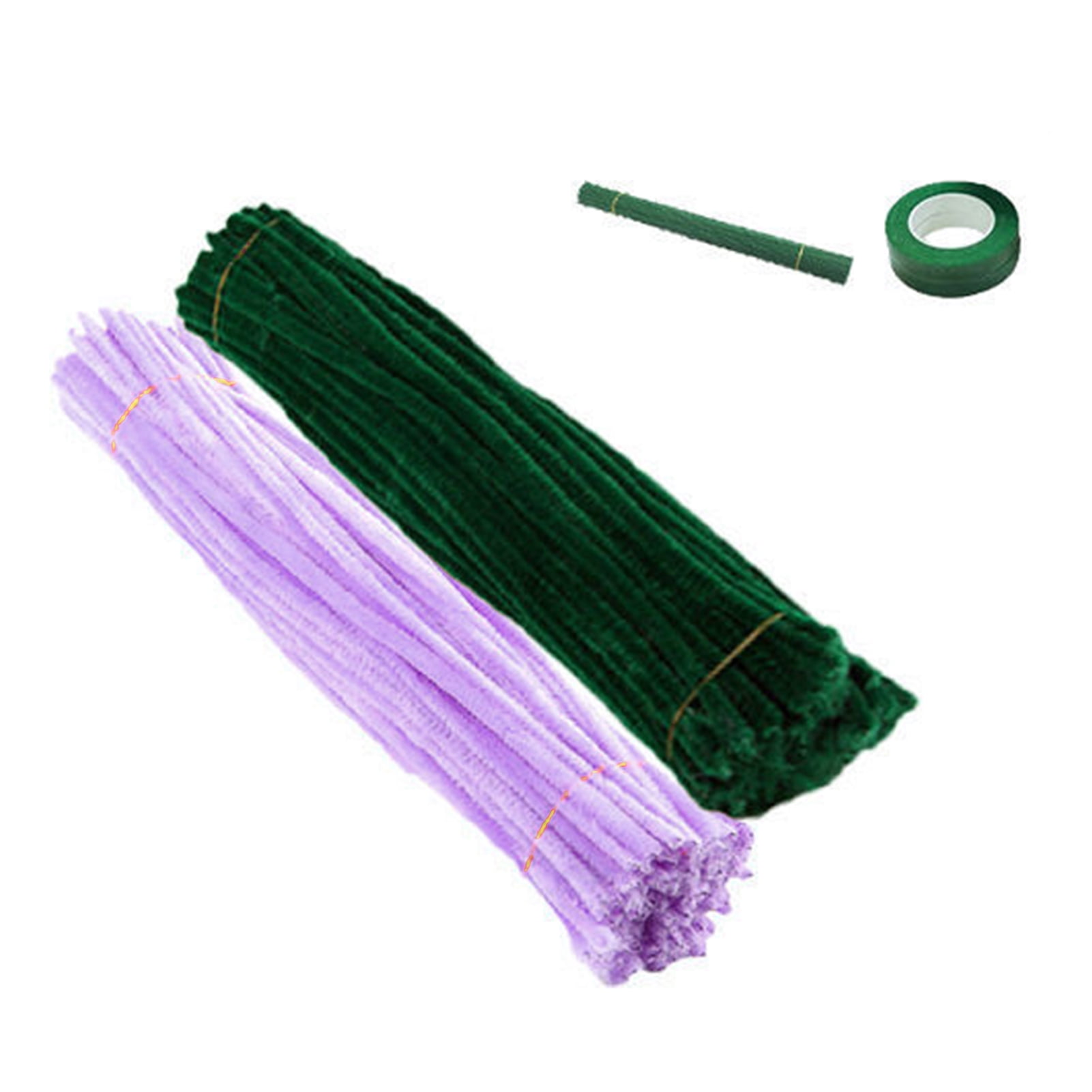  200pcs Pipe Cleaners Craft Supplies, Chenille Stems Flower  Craft Kit Beautiful Cleaners Craft Flower Making DIY Tulip Bouquet Making  for Art Classroom Mother's Day(Purple) : Arts, Crafts & Sewing