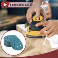 thumbnail image 2 of Unique Bargains 50 Pcs Car Wood Sanding Discs Smoothing Hook & Loop Sandpaper for Woodworking, Automotive Refinishing 5.91" 7 Hole 240 Grit Blue Zirconia Alumina, 2 of 6