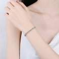 thumbnail image 5 of 6/6.5/7inch Moissanite Bracelets for Women D Color VVS1 clarity S925 Sterling Silver Diamond Bracelet Womens Moissanite Bracelet with Certificate, 5 of 7