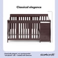 thumbnail image 4 of Lit de Bébé 5-en-1 avec Table à Langer Attachée Portofino de Storkcraft, Expresso, 4 of 15