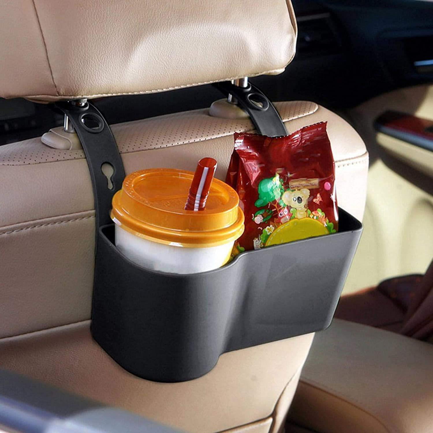 Car Headrest Food and Drink Cup Holder Cup Tray Organizer Portable, Automobile Multifunctional Seat Back Storage Box Seat Back Adjustable Cup  Rack, Quality Car Tray 