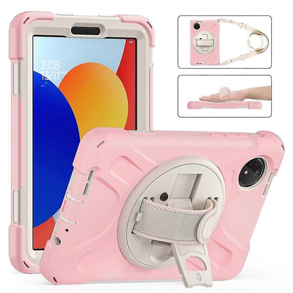 For Rotatable Holder Silicone Hybrid Pc Tablet Case With Shoulder Strap Suitable For Everyday Use
