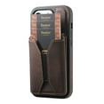 thumbnail image 4 of ELEHOLD for iPhone 15 Case, Magnetic Durable Leather Cover with Detachable Card Holder Flip Ring Kickstand Shockproof Protective Phone Case for iPhone 15,Brown, 4 of 9