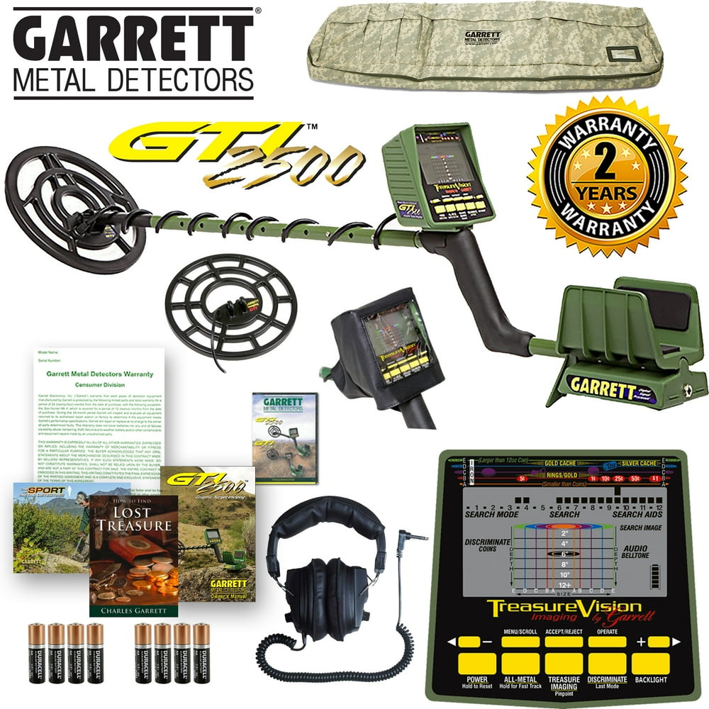Garrett GTI 2500 Metal Detector Pro Package with 5 Bonus Accessories
