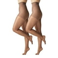 thumbnail image 2 of Silk Impressions Shimmer Sheer Pantyhose for Women, 20 Denier Sheer, Sizes S-3XL, 2-Pack, 2 of 4