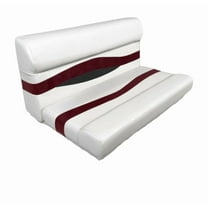 Horizon Manufacturing Elite Series 37" Pontoon Bench Seat Cushion Set 3201-AAEC White / Red / Charcoal ( Base sold Separate 3010-AA)
