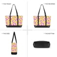 thumbnail image 6 of FORMRS Canvas Laptop Tote Bag for Women with 15.6" Computer Compartments Shoulder Handbag, Yellow Stars Pattern, 6 of 7