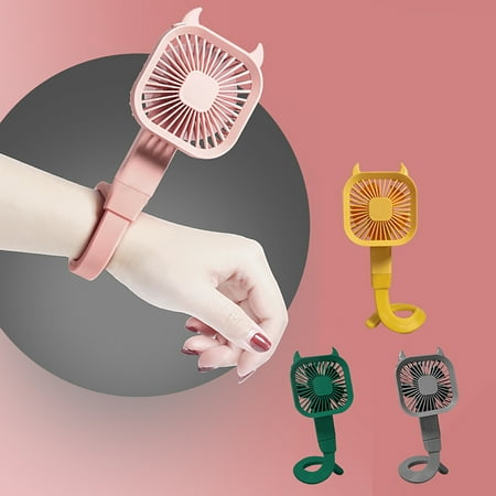 

Xinwanna Mini Fan 3 Wind Speeds Long Lasting Plastic Baby Stroller Fan for Home (Grey)