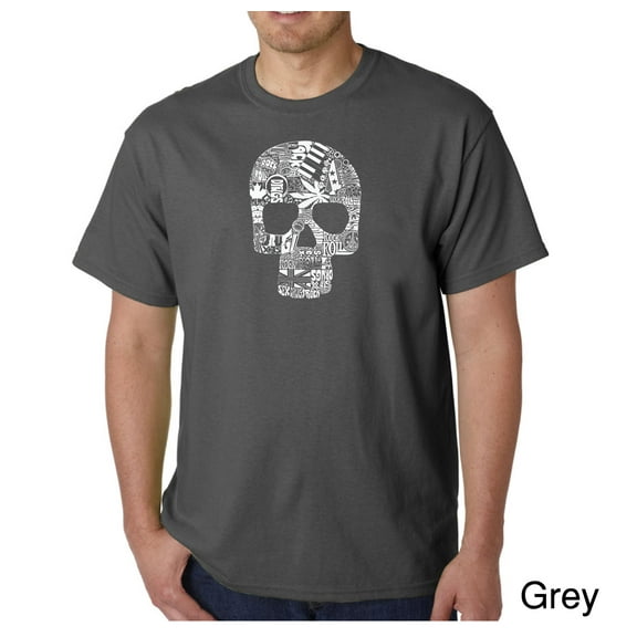 LA Pop Art Men's Word Art T-Shirt - Sex, Drugs, Rock & Roll