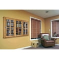 thumbnail image 3 of Leslie Dame MS-525 Mission style sliding glass door multimedia cabinet- Oak, 3 of 3