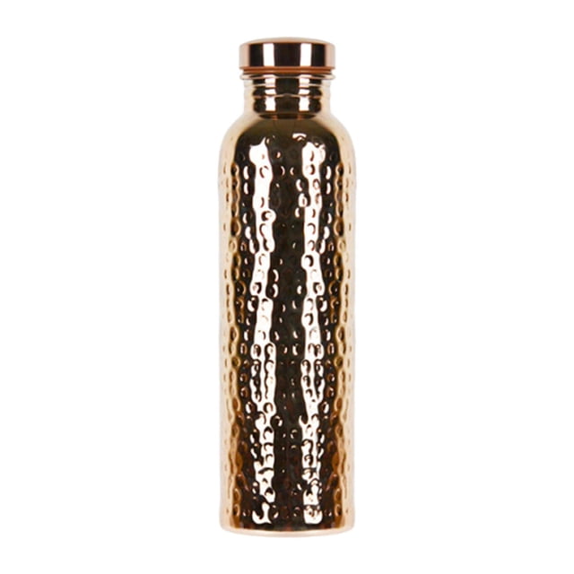 Botella de agua martillada, botella de bebida de metal a prueba de fugas, recipiente portátil para agua para senderismo, gimnasio, camping al B