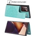 thumbnail image 2 of Galaxy Note 20 Ultra Wallet Case with RFID Blocking Card Holder,Premium PU Leather Double Magnetic Buttons Flip Wrist Lanyard Strap Cover for Samsung Galaxy Note 20 Ultra 5G 6.9",Green, 2 of 14