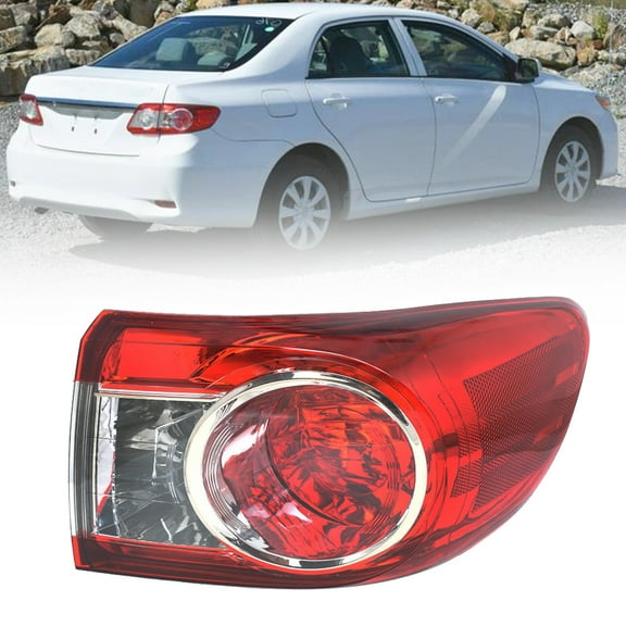 ALL-CARB Right Side Tail Light Replacement for Toyota Corolla 2011 2012 2013 Rear Tail Light Lamp Assembly 8155002580 TO2805111 Passenger Side