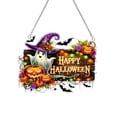 thumbnail image 2 of Halloween Diamond Art Kit – DIY Hanging Ornament with Rhinestones, Candy Shop & Witch House Design for Home Decor – Craft Gift for Adults C, 2 of 5