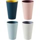 thumbnail image 1 of 4 pcs plastic mouthwash cup, unbreakable water tumbler holds normal, practical and durable for everyday use., 1 of 4
