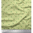 thumbnail image 1 of Soimoi Poly Georgette Fabric Leaves & Buds Floral Print Fabric by the Yard 42 Inch Wide, 1 of 1