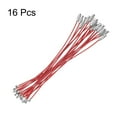 thumbnail image 3 of Uxcell 16pcs Llavero de Cable de Alambre 6" Recubierto de Plástico Anillo de Llave de Acero Inoxidable de 1.5mm Anillos de Bucle Rojo, 3 of 7