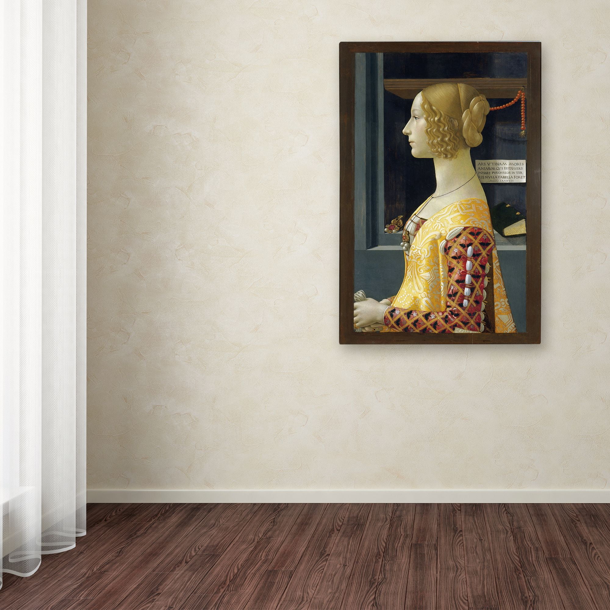 Trademark Fine Art 'Portrait Of Giovanna Tornabuoni' Canvas Art by Domenico Ghirlandaio