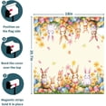 thumbnail image 6 of Spring Easter Mailbox Covers Bunny and Eggs Easter Mailbox Cover Magnetic Standard Size 21x25 Inch Butterfly Floral Mailbox Cover Flowers Letter Post Box Cover Wrap Garden Yard Home Decor for Outdoor, 6 of 6