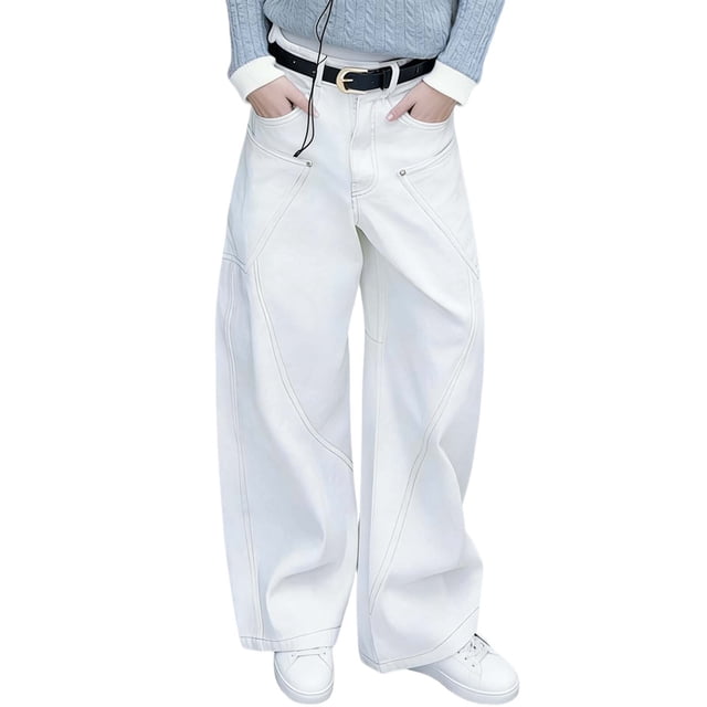 Niñas Vestido de Denim Cintura Ajustable con Pliegues Y Bolsillo Deportivo Casual para Niños
