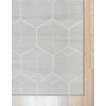 thumbnail image 4 of Unique Loom Matrix Trellis Collection Area Rug - Tile (2' 11" x 19' 8" Runner Grey/Ivory), 4 of 10