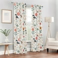 thumbnail image 6 of Blackout Curtains Window Curtain for Bedroom Living Room 1 Panel 82"x42" Cute Birds and Sunflowers, 6 of 8