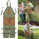 thumbnail image 5 of Organizador de cinturón para herramientas de jardinería, delantal de lona resistente con bolsas para herramientas multiusos, cintura ajustable para jardinería, trabajo en el jardín y uso profesional, 5 of 5
