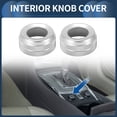 thumbnail image 2 of Unique Bargains Seat Heated Control Switch Knob Cover Interior Decal Trim for Infiniti G37 2007-2013 Silver Tone 2 Pcs, 2 of 6