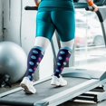thumbnail image 3 of 3 Pairs Plus Size Copper Compression Socks for Women & Men Circulation 20-30 mmHg - Better Blood Flow, Swelling , Best Support for Medical, Running, Nursing, 3 of 6