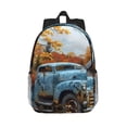 thumbnail image 1 of Easygdp Rustic Vintage Truck Autumn Mochila Ligera de 15 Pulgadas para Estudiantes, Mochila Cómoda para la Escuela y Viajes, Correas Ajustables, 1 of 6