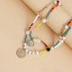 thumbnail image 4 of Gold Bohemian Colorful Rice Beads Beach Shell Pendant Necklace Clash Color Necklace For Women Girl Gifts Jewelry, 4 of 5