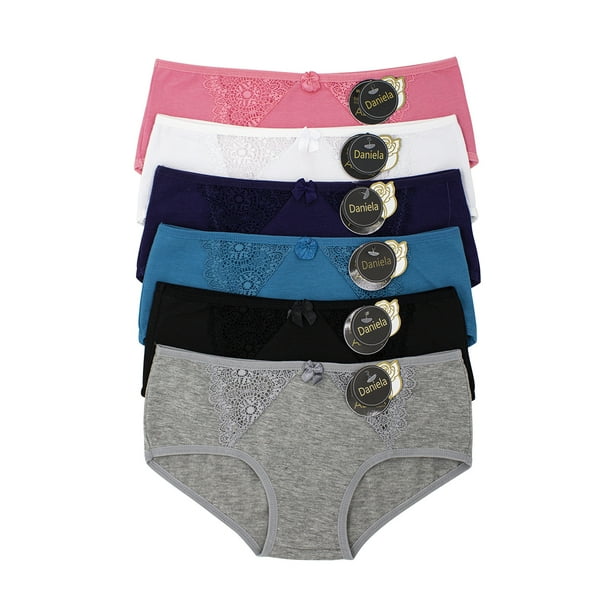 Paquete de Pantaletas Adda Lingerie Modelo Daniela, Estilo clásico, Colores surtidos