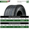 thumbnail image 4 of WANDA Front and Rear 15" x 6" - 6 and 20" x 10" - 8 Turf Tire, 4 of 8