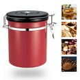 thumbnail image 4 of Amdohai Stainless Steel Airtight Canister Coffee Bean Canister Food Storage Container 1.5L with Vent Valve for Coffee Tea Sugar Flour, 4 of 8