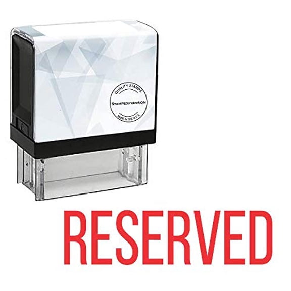 StampExpression - Reserved Office Self Inking Rubber Stamp - Red Ink (A-5382)