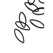 Gimme Fine Fit Ponytail Holder Hair Tie, Black, 20 Ct