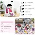 thumbnail image 7 of Ultrug Floral Area Rugs Boho Rugs Flower Print Carpet for Bedroom Living Room Office Nursery Home Decor,6'x9',Pink, 7 of 7