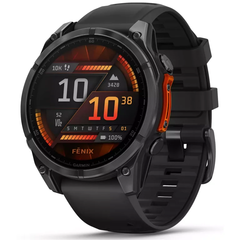 Garmin Fenix 8 47 mm, AMOLED Slate Gray with Black Silicone