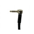 thumbnail image 3 of Monoprice Premier Series 1/4 Inch (TRS) Guitar Pedal Patch Cable Cord - 8 Inch - Black With Right Angle Connectors, 3 of 3