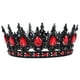 thumbnail image 2 of KAKOWELY Coronas barrocas, corona de reina, tiara gótica, coronas de cristal, tiara de princesa, tiara vintage para mujeres y niñas, fiesta de disfraces de Halloween, graduación, negro y rojo, 2 of 4
