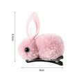 thumbnail image 6 of Meidiya Stuffed Rabbit Style Hair Clip Hair Scrunchies Hair Elastics Ties Ropes Felt Plush Bunny Ponytail Holders for Children Girls, 6 of 8