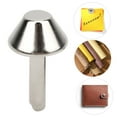 thumbnail image 4 of 100 Pcs Pieds Clou Argent Blanc Fer DIY Cuir Sac à Main Plat Champignon Pointe Rivet Accessoires, 4 of 9