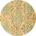 thumbnail image 1 of Ahgly Company Indoor Round Abstract Brown Contemporary Area Rugs, 5' Round, 1 of 4