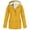 Yellow, variant on Meichang Women's Outdoor Raincoats Sherpa Fleece Lined Rain Jackets Winter Waterproof Windproof Jackets Solid Zip Up Button Front Hooded Overcoats with Pockets Rain Jackets