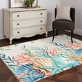 Area Rug for Living Room, Summer Ocean Non-Slip Indoor Large Carpet for ...