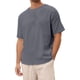 thumbnail image 1 of Camisa de manga corta de lino de color liso para hombre: camiseta vintage de cuello redondo para la playa, 1 of 7