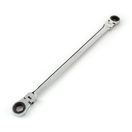 TEKTON 9/16 x 5/8 Inch Long Flex Ratcheting Box End Wrench | WRN77007